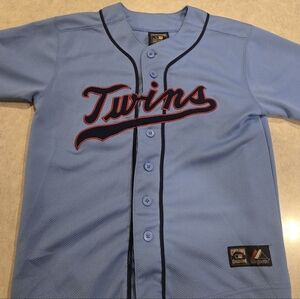 MinnesotaTwins - Justin Morneau Kids Blue Baseball Jersey